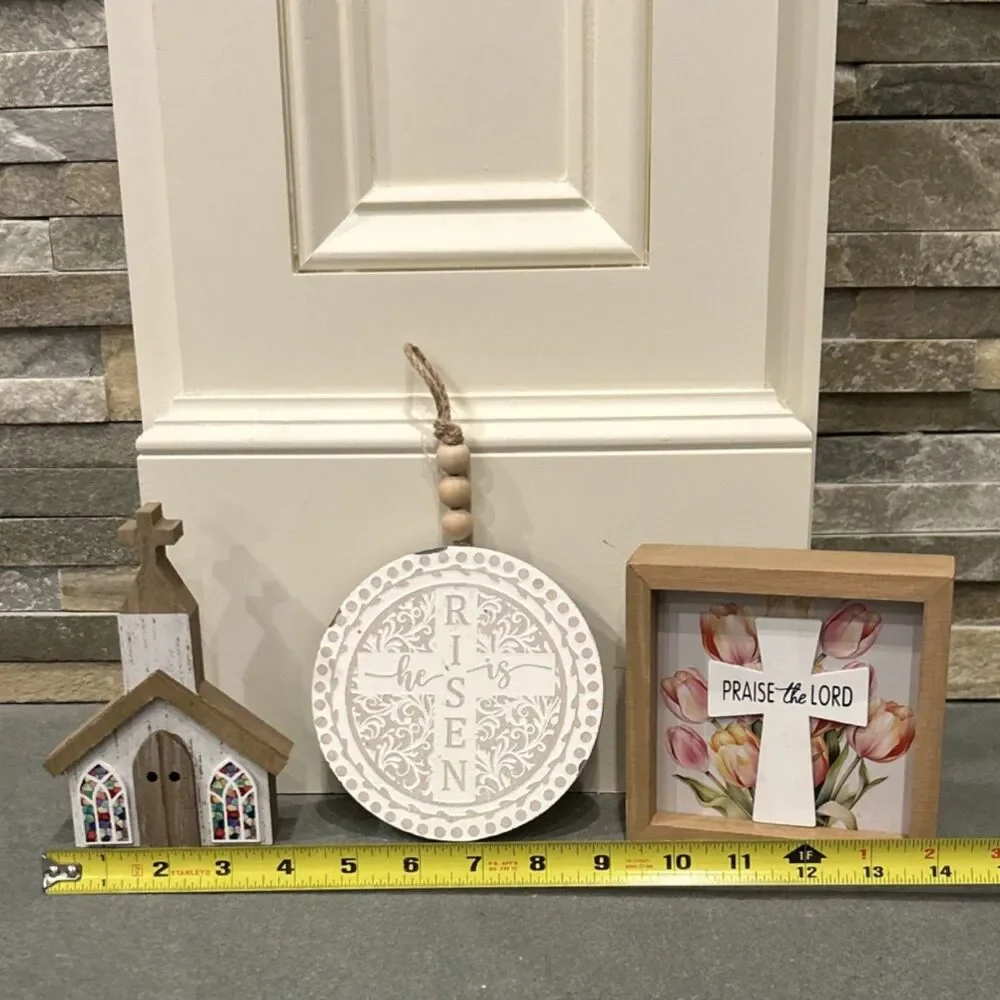 Hobby Lobby Easter 2026 Church Cross Figurine Decor Set